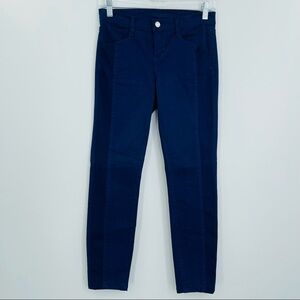 J Brand Kinsey Jeans Womens 26 Blueberry Contrast Panel‎ Stretch Skinny